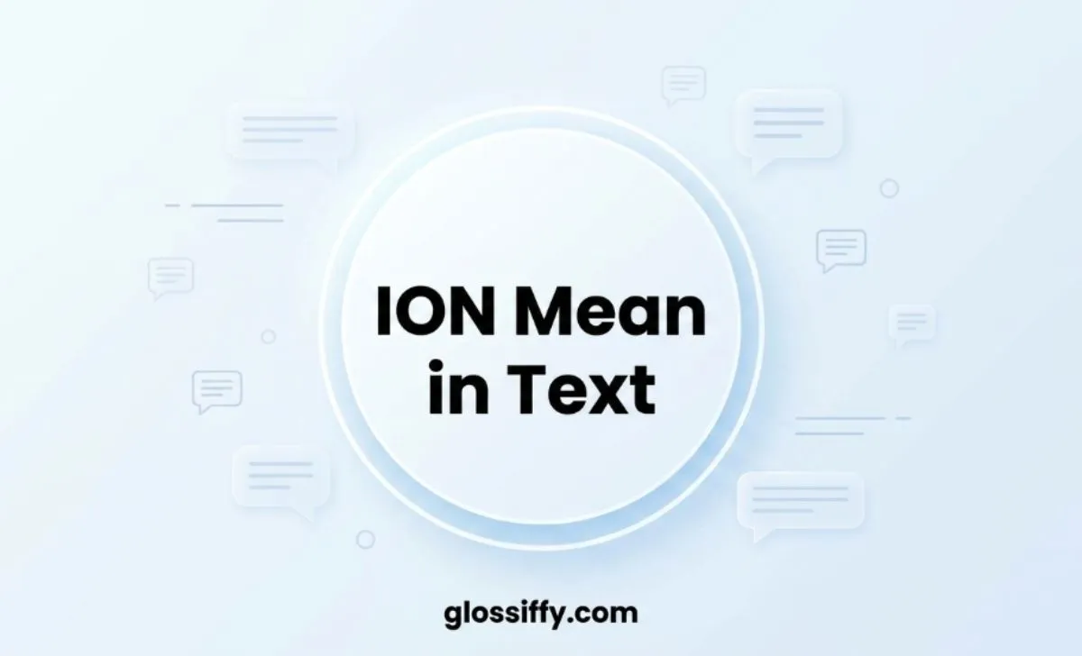 ION Mean in Text