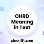 OHRD Meaning in Text