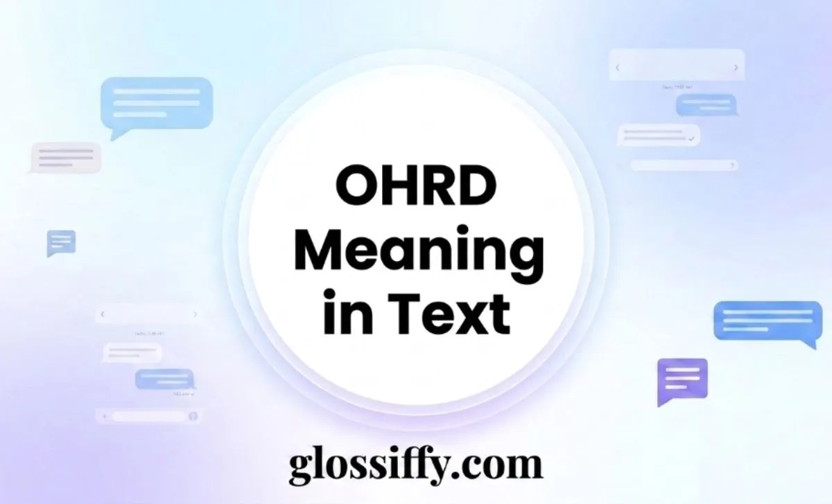 OHRD Meaning in Text